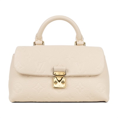 路易威登 LOUIS VUITTON Nano Madeleine 單肩包 奶油色 M12145 晶片款  背帶/防塵袋/原廠盒子