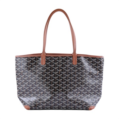 高雅德 GOYARD Artois PM Bag 托特包 ARTOISPMLTY 黑棕ARTOIS PM 購買證明影本/防塵袋