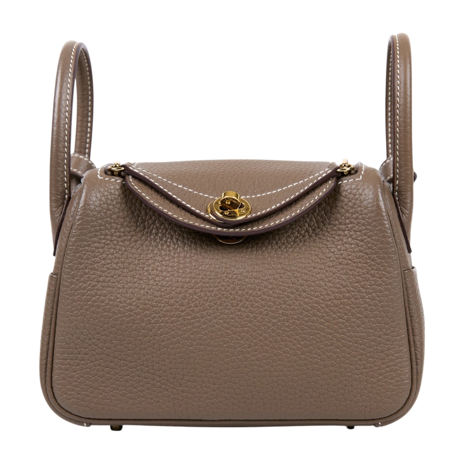 愛馬仕 Hermes Lindy 琳迪包 迷你 大象灰色 金色五金 H079086CC18 /B IC258 PC  原廠盒子/防塵袋