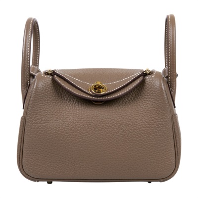 愛馬仕 Hermes Lindy 琳迪包 迷你 大象灰色 金色五金 H079086CC18 /B IC258 PC  原廠盒子/防塵袋