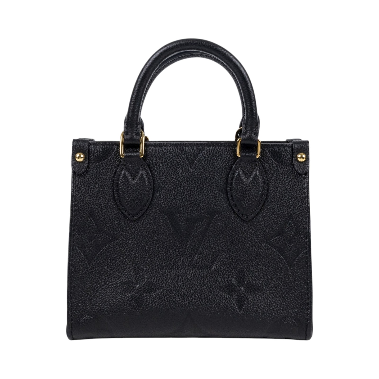 路易威登 LOUIS VUITTON OnTheGo BB 迷你 手提袋 單肩包 黑色 M46993 晶片款  背帶/防塵袋/原廠盒子/香港購買證明正本