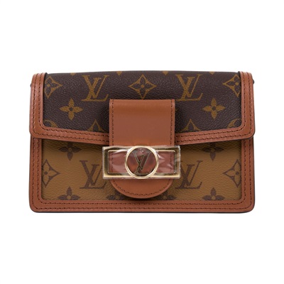 路易威登 LOUIS VUITTON Dauphine 鏈帶錢包 M68746 晶片款 原花DAUPHINE WOC 背帶/防塵袋/原廠盒子/購買證明正本
