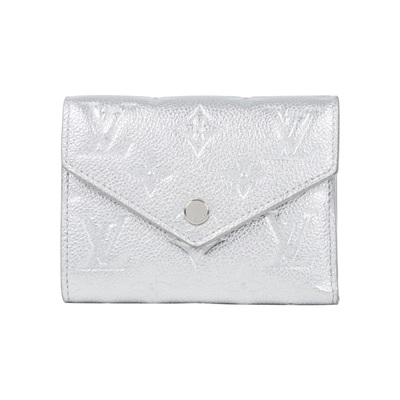 路易威登 LOUIS VUITTON Victorine 短夾 錢包 M26896 晶片款 銀VICTORINE三折短夾 原廠盒子/防塵袋