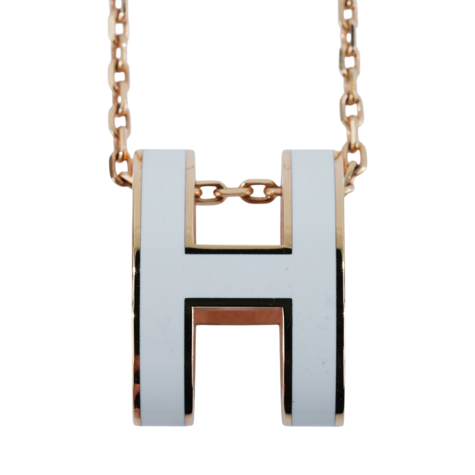 頸鏈 愛馬仕 pop hermes pop h 項鍊 Hermes Mini pop H 頸鏈 情人節禮
