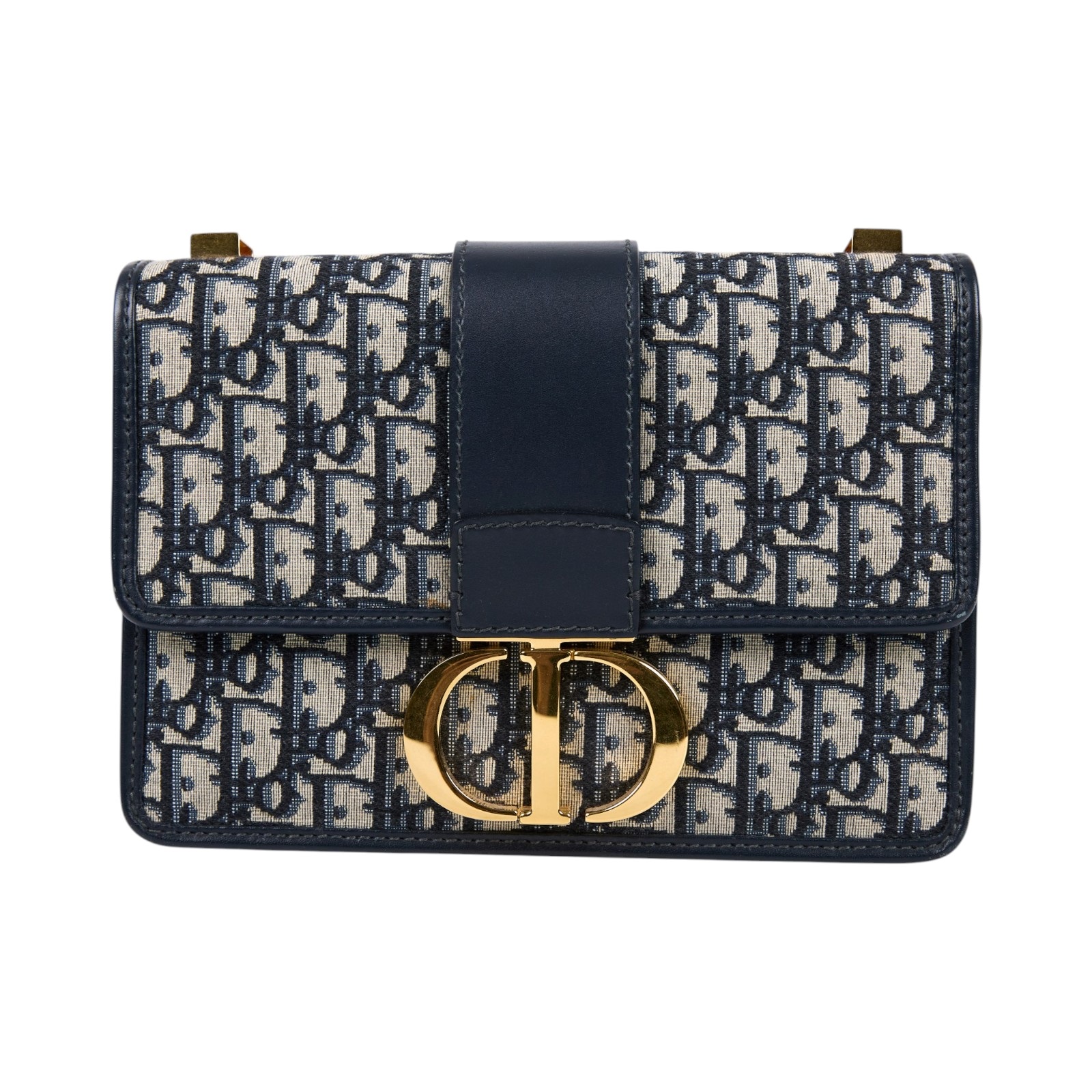 迪奧 CHRISTIAN DIOR 30 Montaigne 蒙田包 肩背包 斜背包 M9203UTZQ 藍緹花蒙田30 防塵袋/背帶