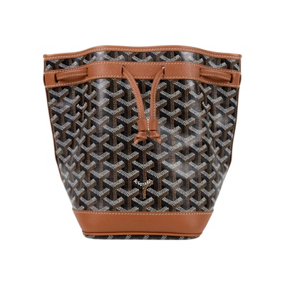 高雅德 GOYARD Petit Flot Bucket PM Bag 水桶包 PEFLOTPMLTY 棕 PETIT FLOT 水桶包 防塵袋/購買證明正本
