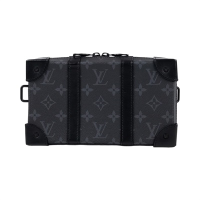 路易威登 LOUIS VUITTON Mini Soft Trunk 迷你 隨身包 黑色 M69838 晶片款  背帶
