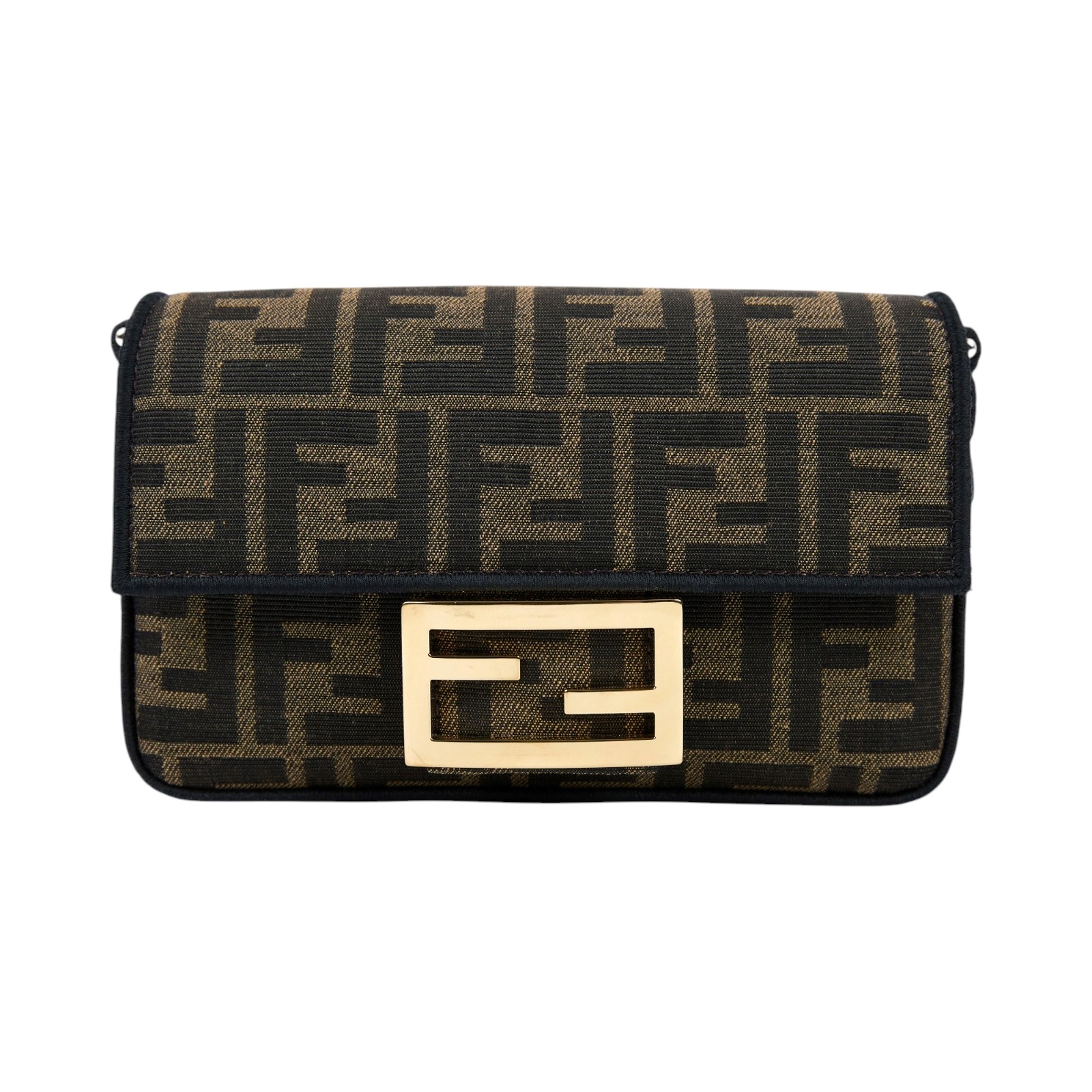 芬迪 FENDI Baguette FF 肩背包 手提包 8BS017A6V5 棕FF BAGUETTE MINI 原廠盒子/防塵袋/背帶