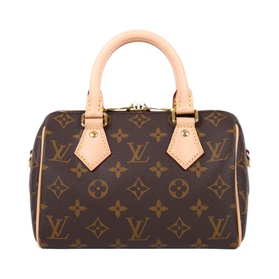 路易威登 LOUIS VUITTON Speedy Bandoulière 20 米色 帆布 手提 斜背 波士頓包 M46222 晶片款  原廠盒子/防塵袋/背帶/鎖組/購買證明