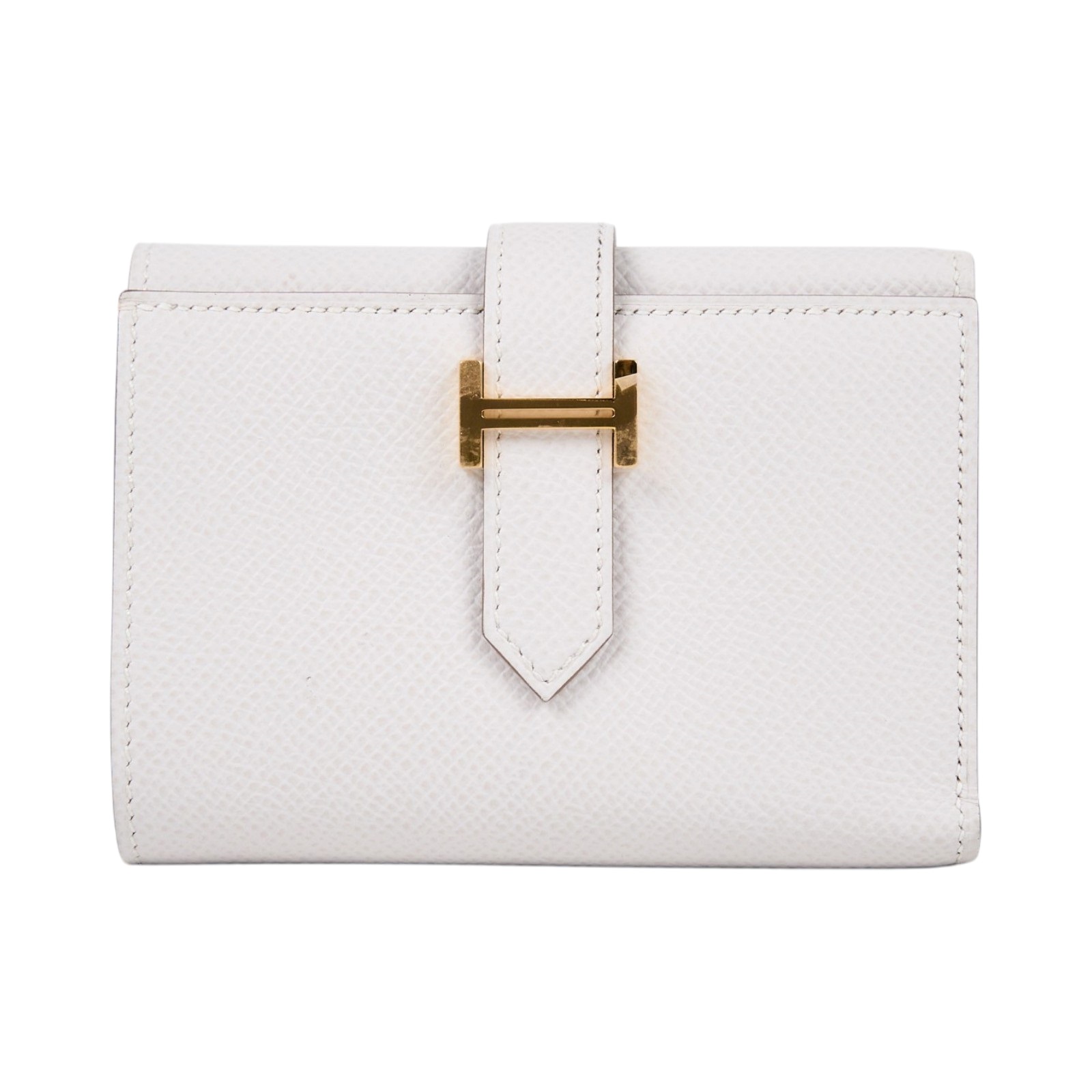 愛馬仕 Hermes Bearn 錢包 Epsom 小牛皮 奶油白 (Craie) 金色五金 H082875CC10 /B NN009 AX  原廠盒子