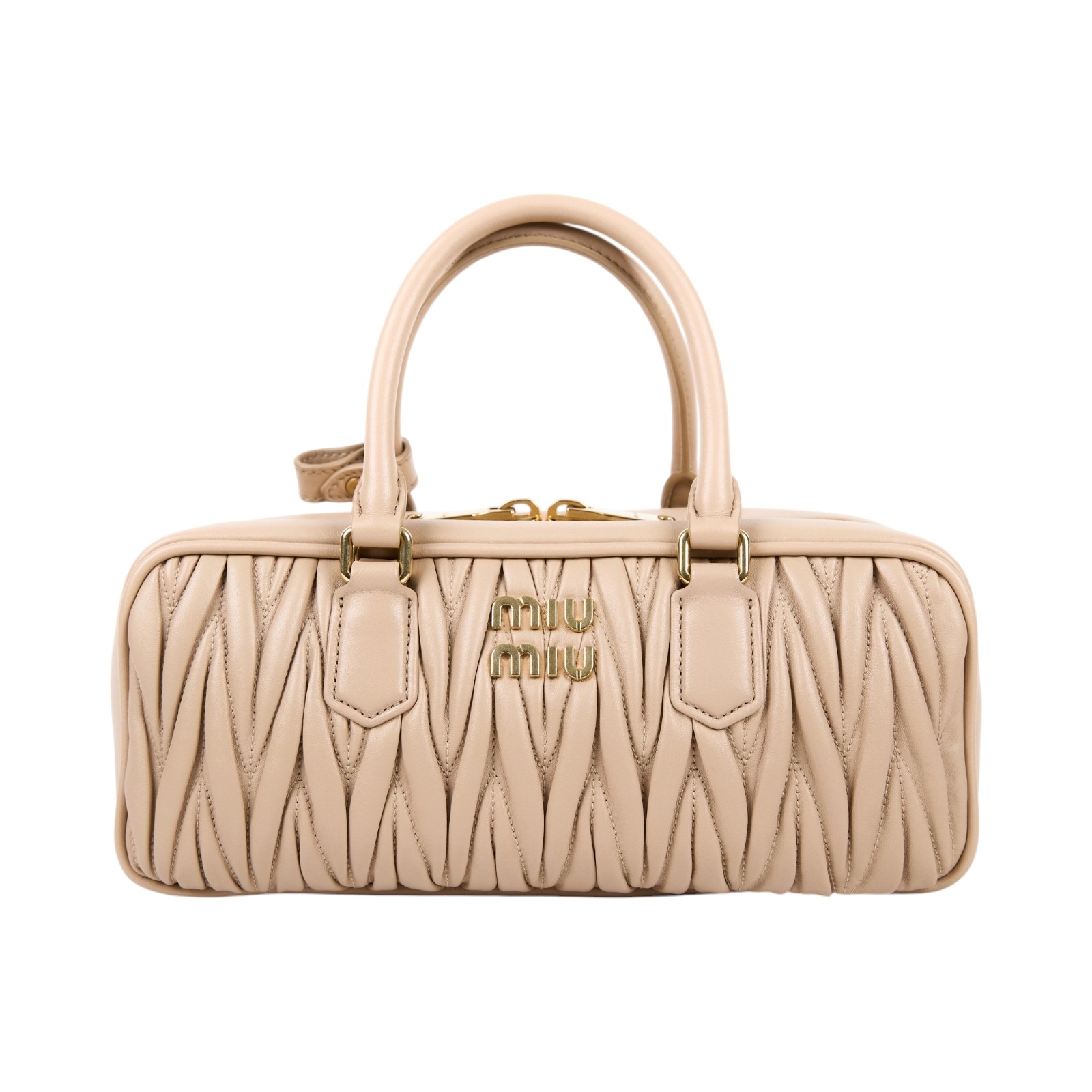 繆繆 MIU MIU Arcadie matelassé 納帕皮革手袋 Arcadie Matelassé Nappa Leather Bag 5BB142_AN88  背帶/吊牌/防塵袋