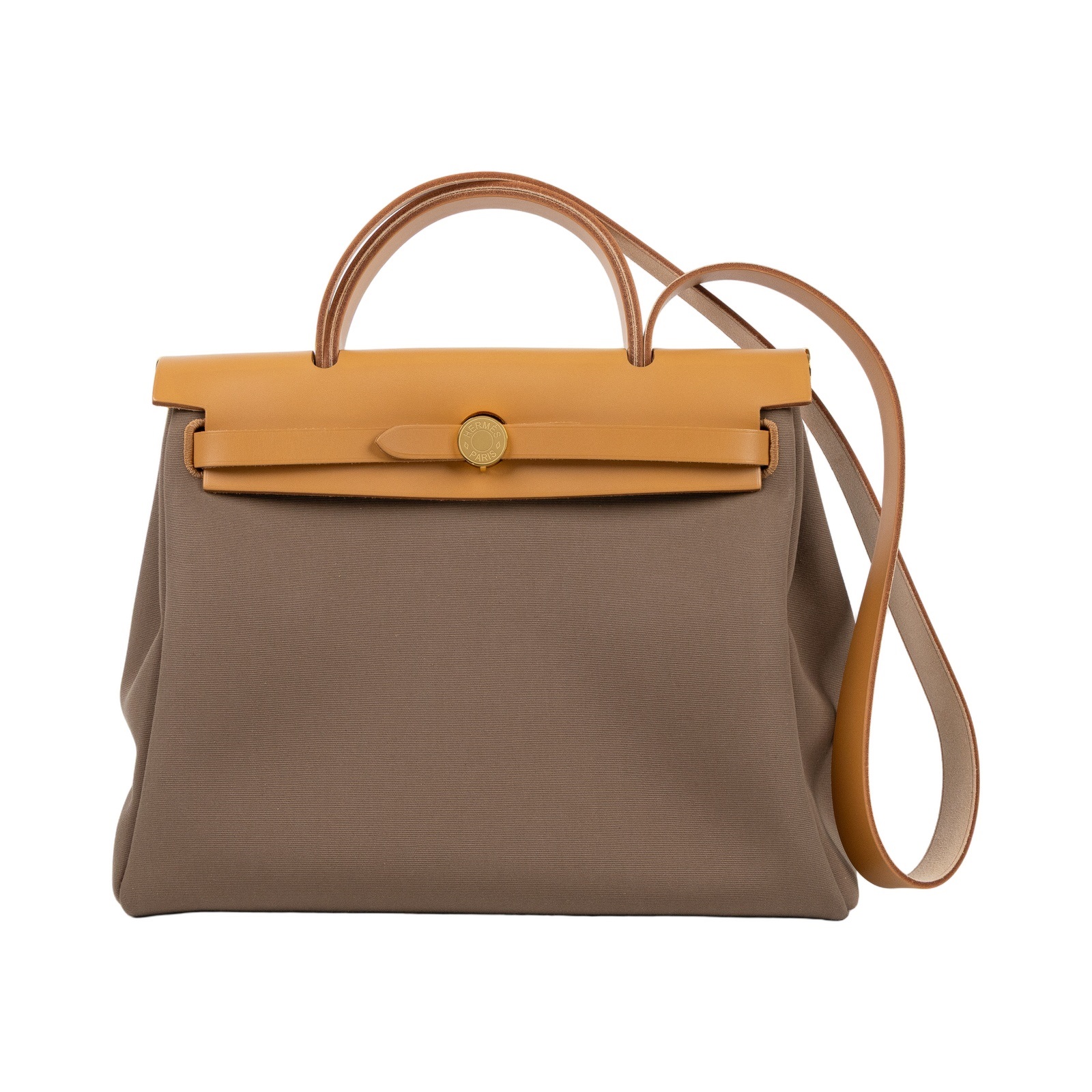 愛馬仕 Hermes Herbag Zip 31 金色五金 自然沙色 大象灰 H082268CCAV /U TS 005 AU  原廠盒子/防塵袋/內袋/鎖組/購買證明正本
