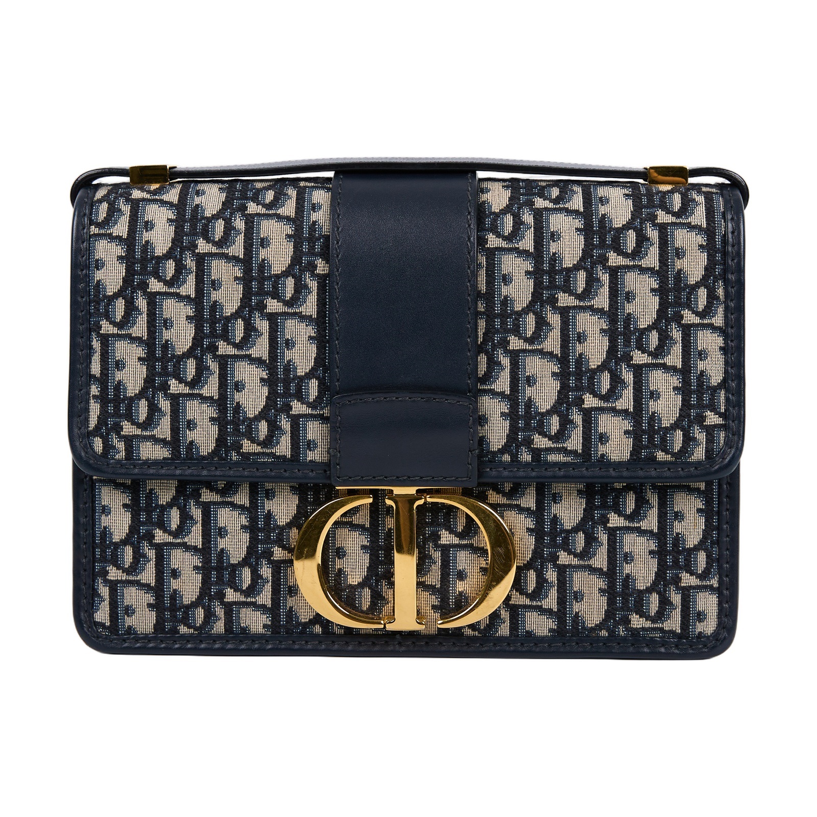 迪奧 CHRISTIAN DIOR 30 Montaigne 蒙田包 肩背包 斜背包 M9203UTZQ 藍色緹花MONTAIGNE 30 無附屬品