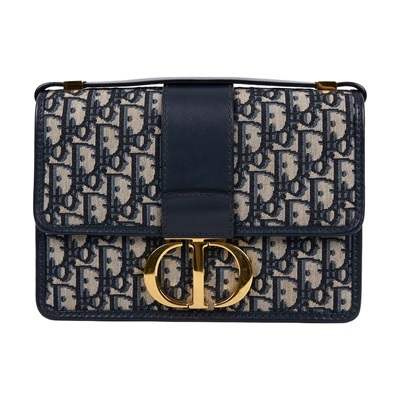 迪奧 CHRISTIAN DIOR 30 Montaigne 蒙田包 肩背包 斜背包 M9203UTZQ 藍色緹花MONTAIGNE 30 無附屬品