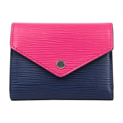 路易威登 LOUIS VUITTON Victorine 錢包 短夾 M62204 藍拚粉EPI VICTORINE短夾 原廠盒子/防塵袋