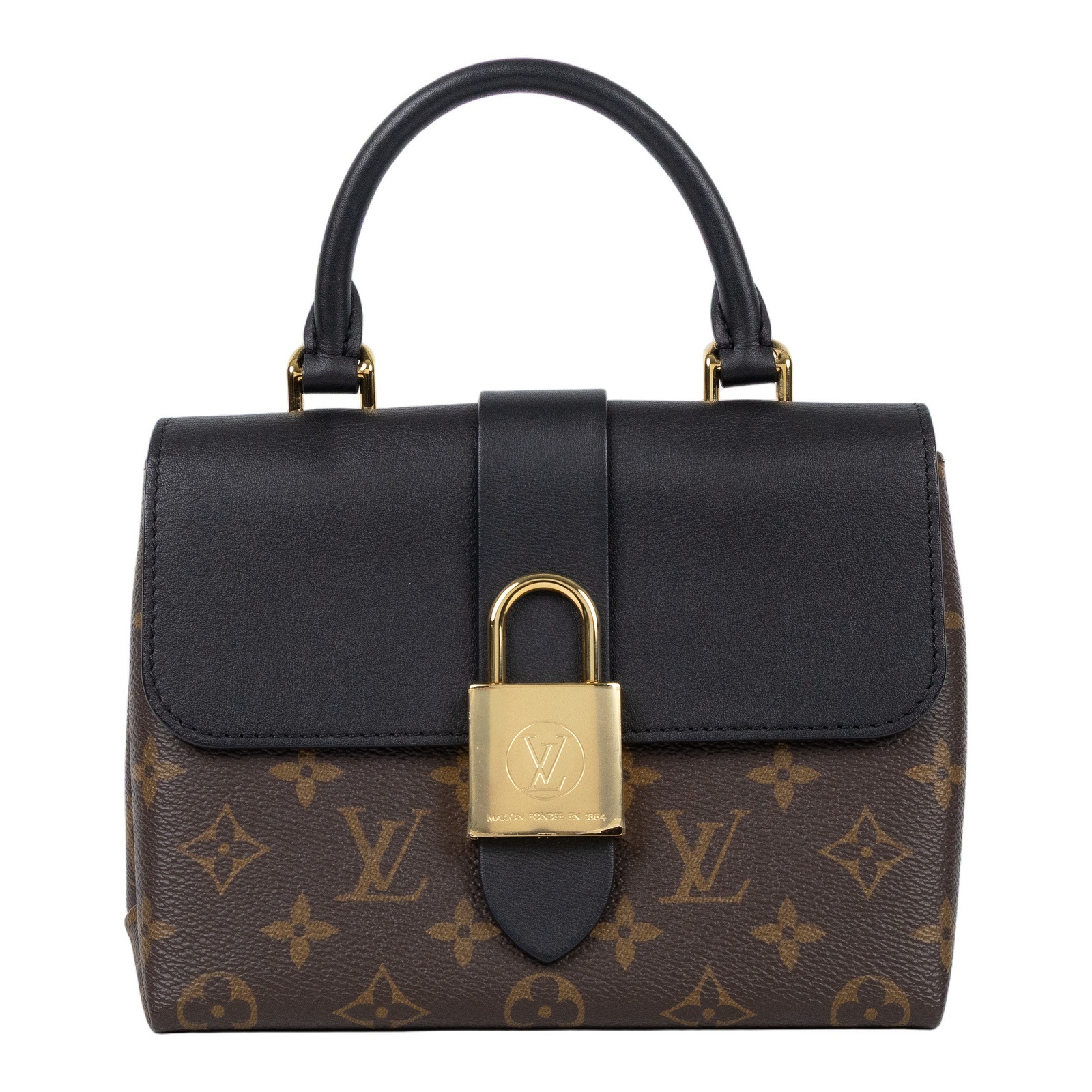 路易威登 LOUIS VUITTON Locky BB 手提包 黑色 M44141 黑拼原花LOCKY BB手提肩背包 防塵袋/背帶