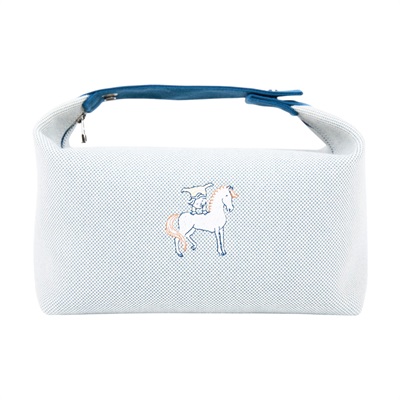 愛馬仕 Hermes Bride a Brac Cabriole 收納包 大型 珍珠灰色 H103587Mv01   無附屬品