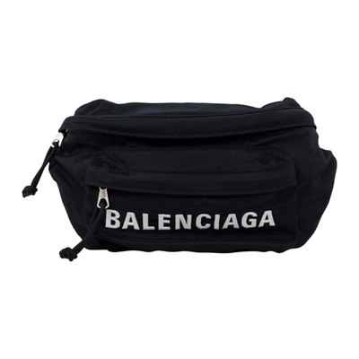 巴黎世家 BALENCIAGA 腰包 533009H851N 黑LOGO腰包 防塵袋