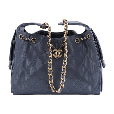 香奈兒 CHANEL 25 小型包 AS5293 晶片款 灰色金釦荔枝皮25包Small 原廠盒子/防塵袋
