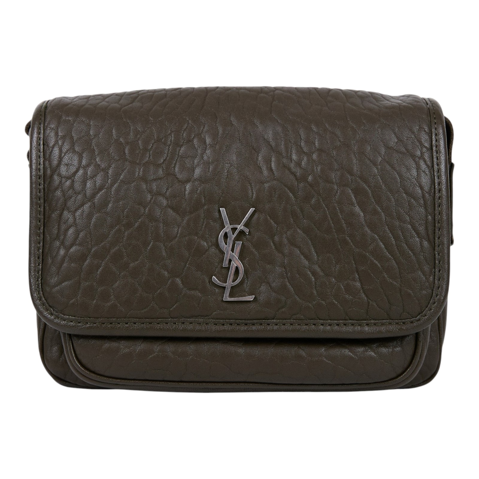 聖羅蘭 YSL SAINT LAURENT Niki 郵差包 小型 776611AAC3O 墨綠粒面小羊皮NIKI BABY 防塵袋