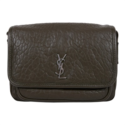 聖羅蘭 YSL SAINT LAURENT Niki 郵差包 小型 776611AAC3O 墨綠粒面小羊皮NIKI BABY 防塵袋