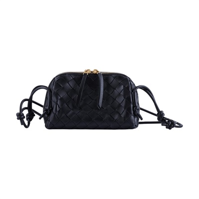 寶緹嘉 BOTTEGA VENETA Intrecciato Concert Pouch 肩背包 794258VCPP1 黑色CONCERT POUCH 防塵袋