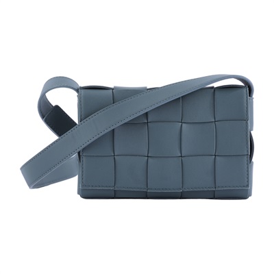 寶緹嘉 BOTTEGA VENETA Small Cassette 編織包 730848VMAY1 灰綠CASSETTE 5x3 防塵袋