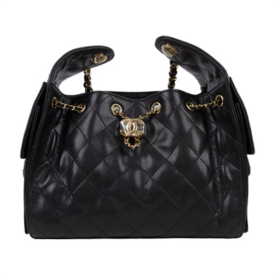 香奈兒 CHANEL 25 小型包 AS5293 晶片款 黑金荔枝25包 小號 原廠盒子/防塵袋