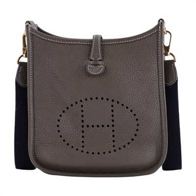 愛馬仕 Hermes Evelyne Bag Mini 伊芙琳包 Evelyne 16 EV16 Z MM 012 MY  原廠盒子/防塵袋/國外購買證明正本