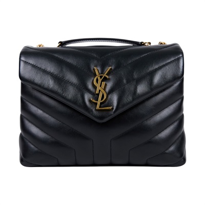 聖羅蘭 YSL SAINT LAURENT Loulou 絎縫 小牛皮 TOY 小型 手袋  肩背 斜背包 金色五金 494699DV727  原廠盒子/防塵袋/CRAD/購買證明正本
