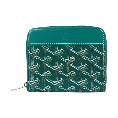 高雅德 GOYARD Matignon PM Wallet 錢包 拉鍊 短夾 MATIGNPMLTY 綠色Matignon PM拉鍊卡包 無附屬品