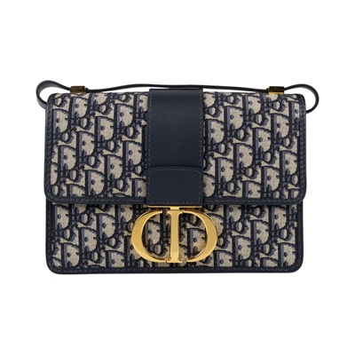 迪奧 CHRISTIAN DIOR 30 Montaigne 蒙田包 肩背包 斜背包 M9203UTZQ 藍緹花MONTAIGN30 防塵袋/保證卡