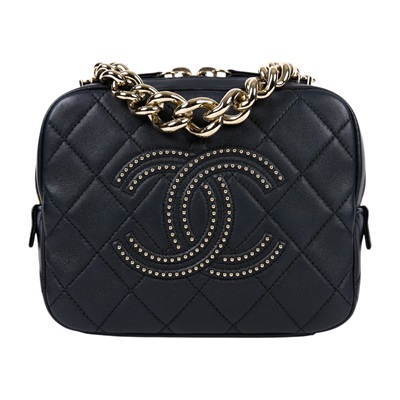 香奈兒 CHANEL Vanity Case 手提包 斜背包 化妝箱 化妝包 AS1512 B02377 29開 黑VANITY CASE 原廠盒子/防塵袋/保證卡/購買證明影本