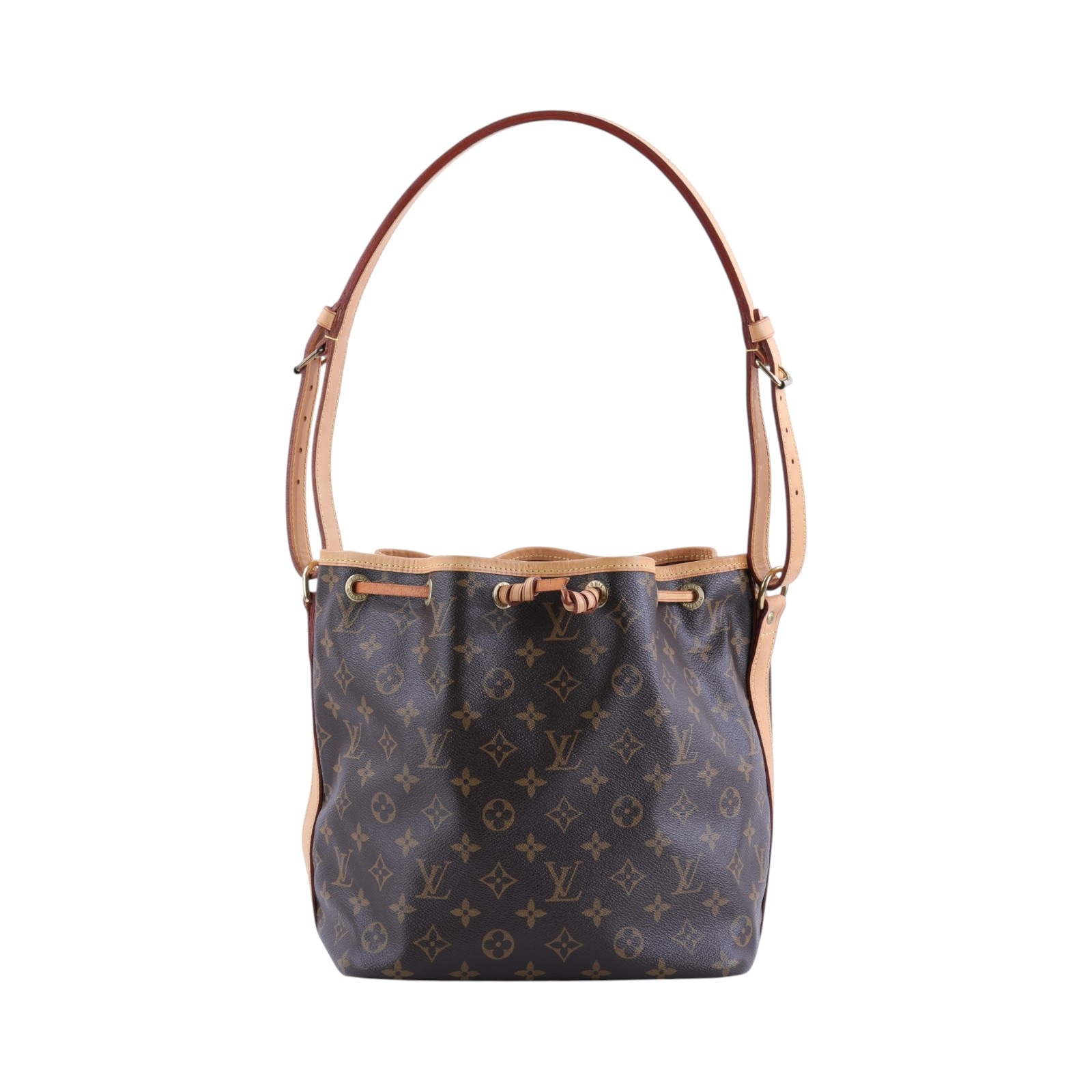 路易威登 LOUIS VUITTON Petit Noé 舊款 束口水桶包 M42226 原花PETIT NOE 防塵袋