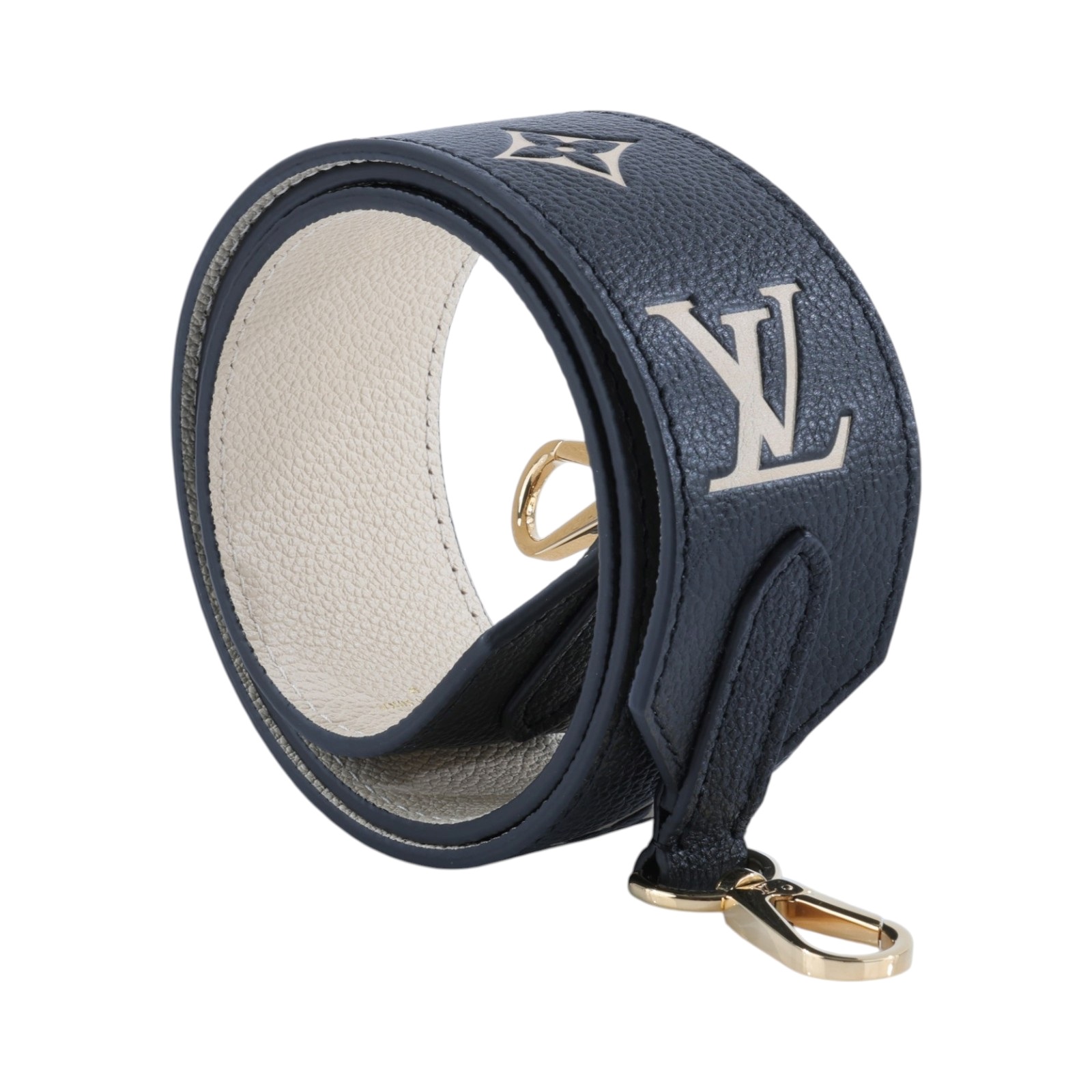 路易威登 LOUIS VUITTON Bandouliere 背帶 J02520 黑拚色Bandoulière背帶 原廠盒子/防塵袋
