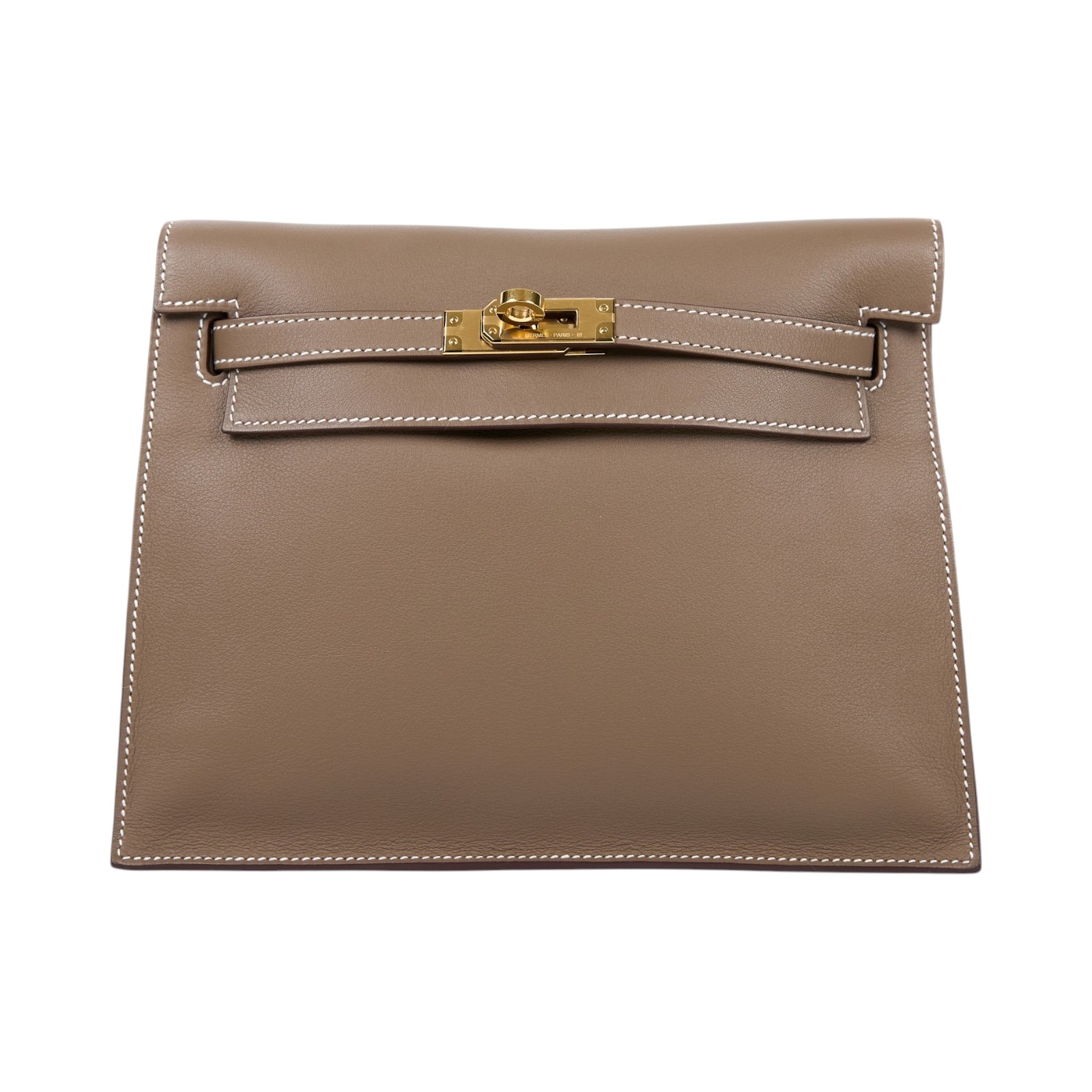愛馬仕 Hermes Kelly Danse 側背 斜背 肩背包 金色五金 大象灰色 H079233CC18 /BTI464AZ  原廠盒子/防塵袋/背帶/購買證明正本