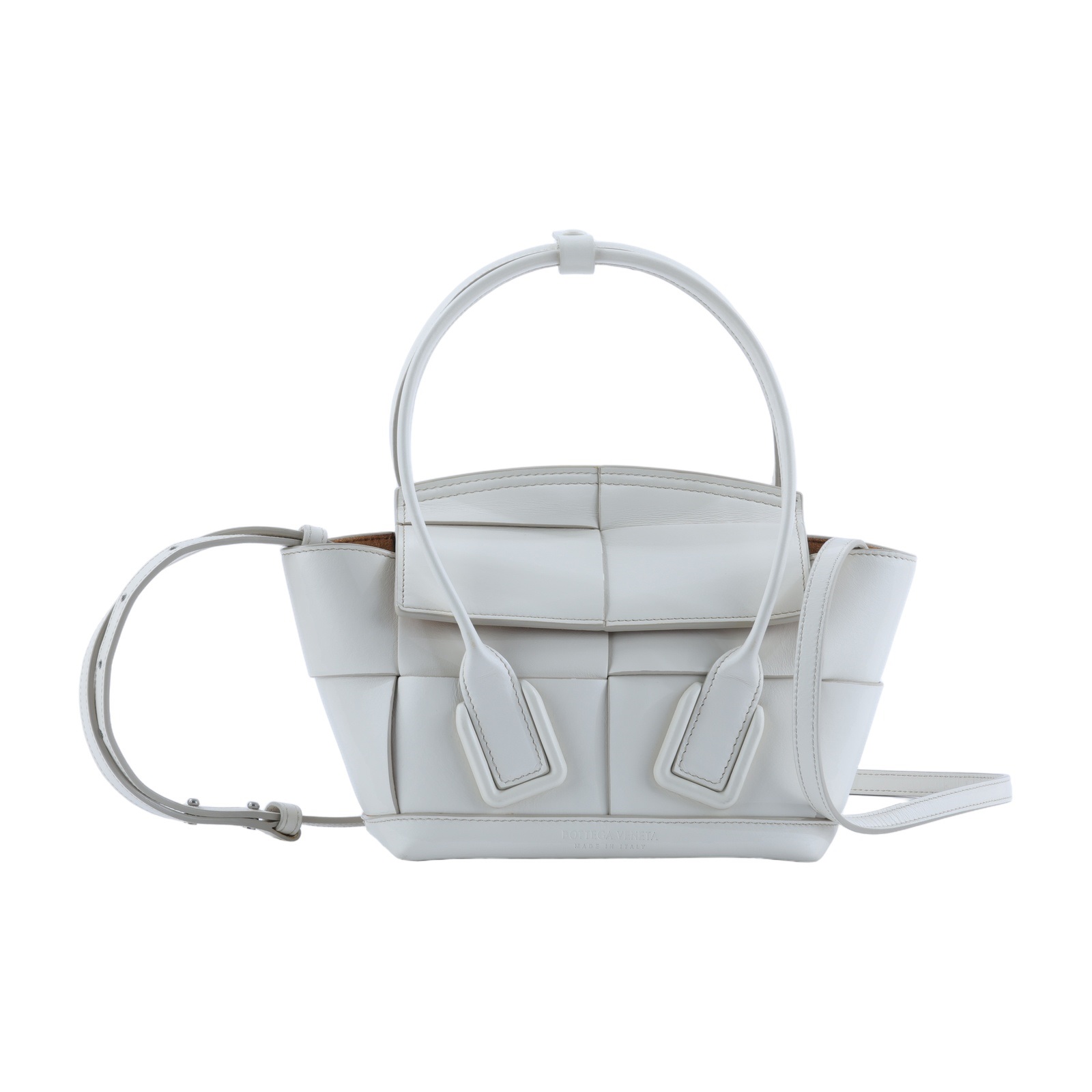 寶緹嘉 BOTTEGA VENETA Arco 迷你 手提包 600606VA981 白色MINI ARCO 防塵袋/背帶