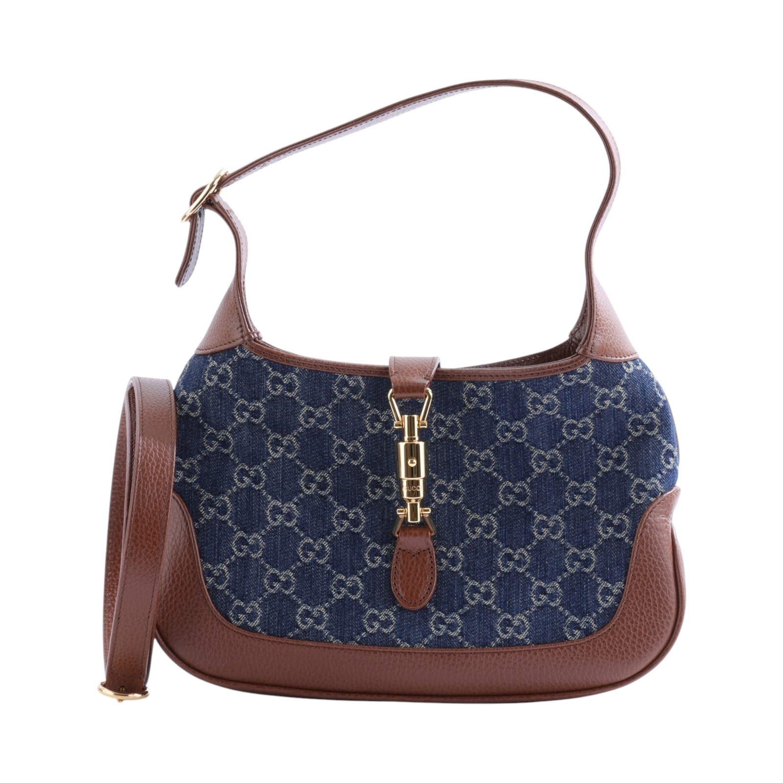 古馳 GUCCI Jackie 1961 小型 肩揹袋 636706 2KQGG 藍牛仔 JACKIE 1961 防塵袋/背帶