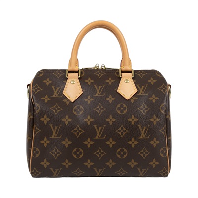 路易威登 LOUIS VUITTON Speedy Bandoulière 25  波士頓包 手提包 經典帆布 M46977  防塵袋/背帶/鎖組