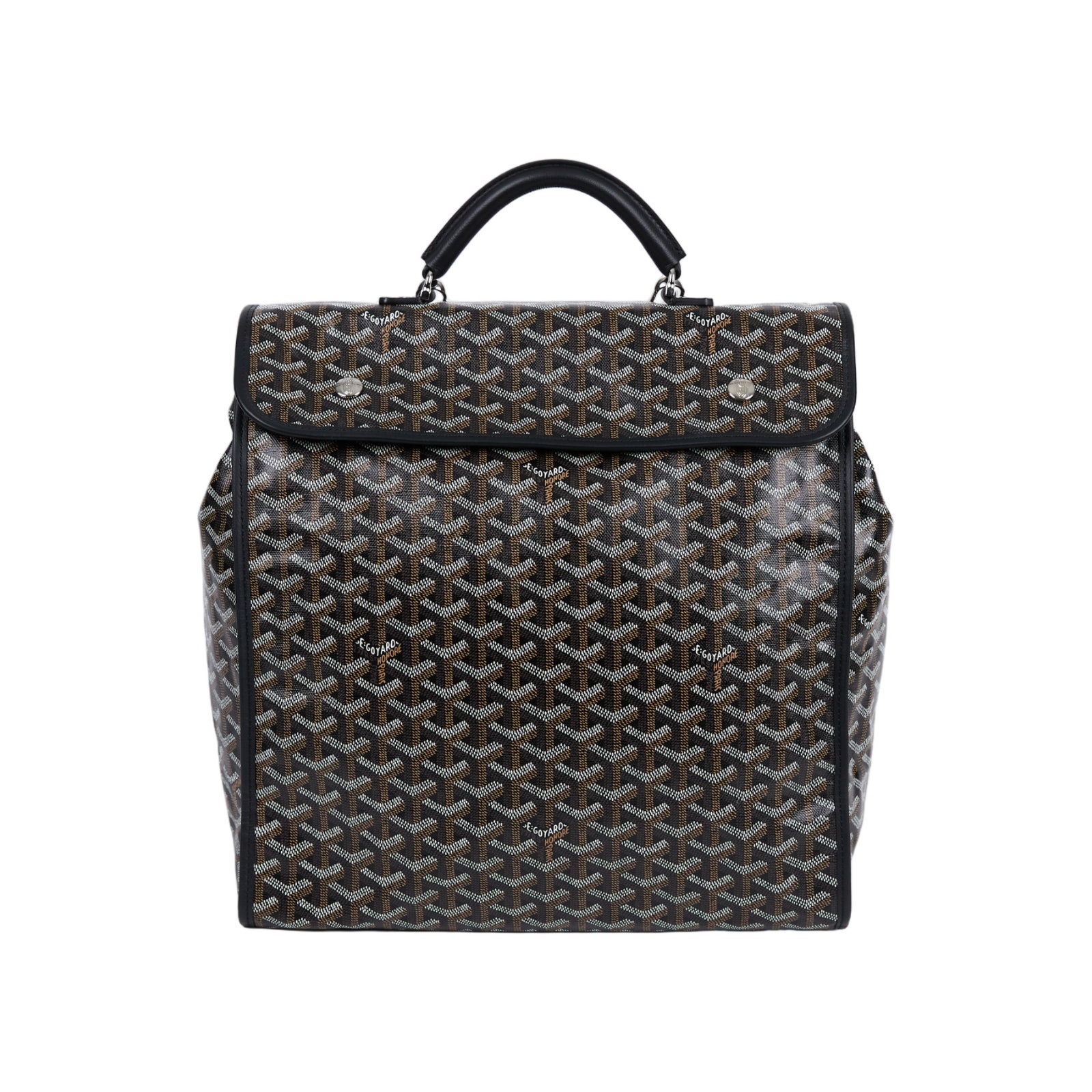 高雅德 GOYARD Saint Leger MM 背包 STLEGEMMLTY 黑SAINT LEGER翻蓋後背包 無附屬品