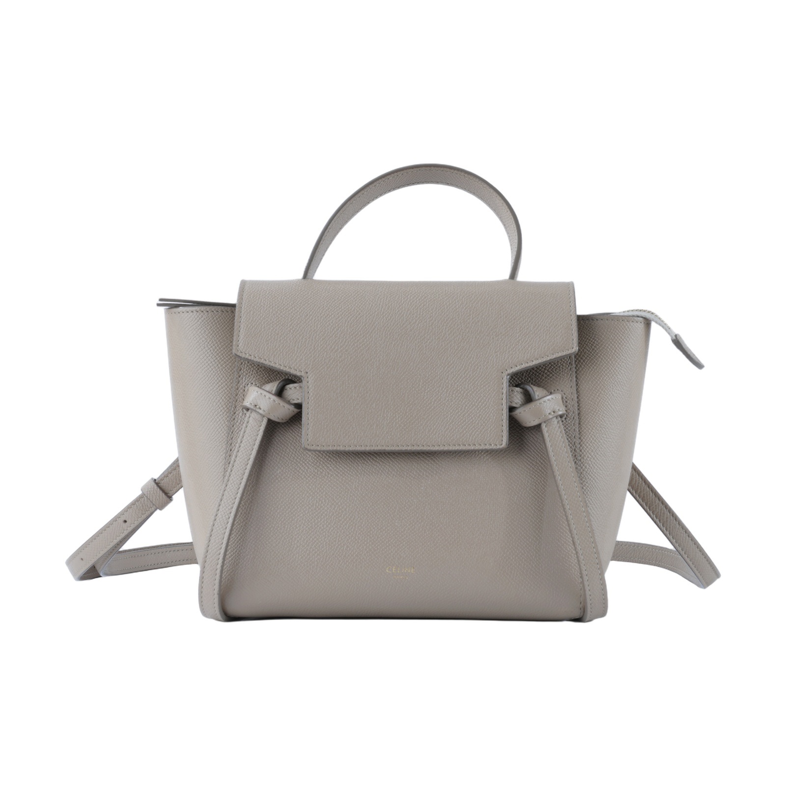 思琳 CELINE 珠地小牛皮 袖珍型 Belt 手袋 189003ZVA 奶茶色BELT NANO 防塵袋/背帶