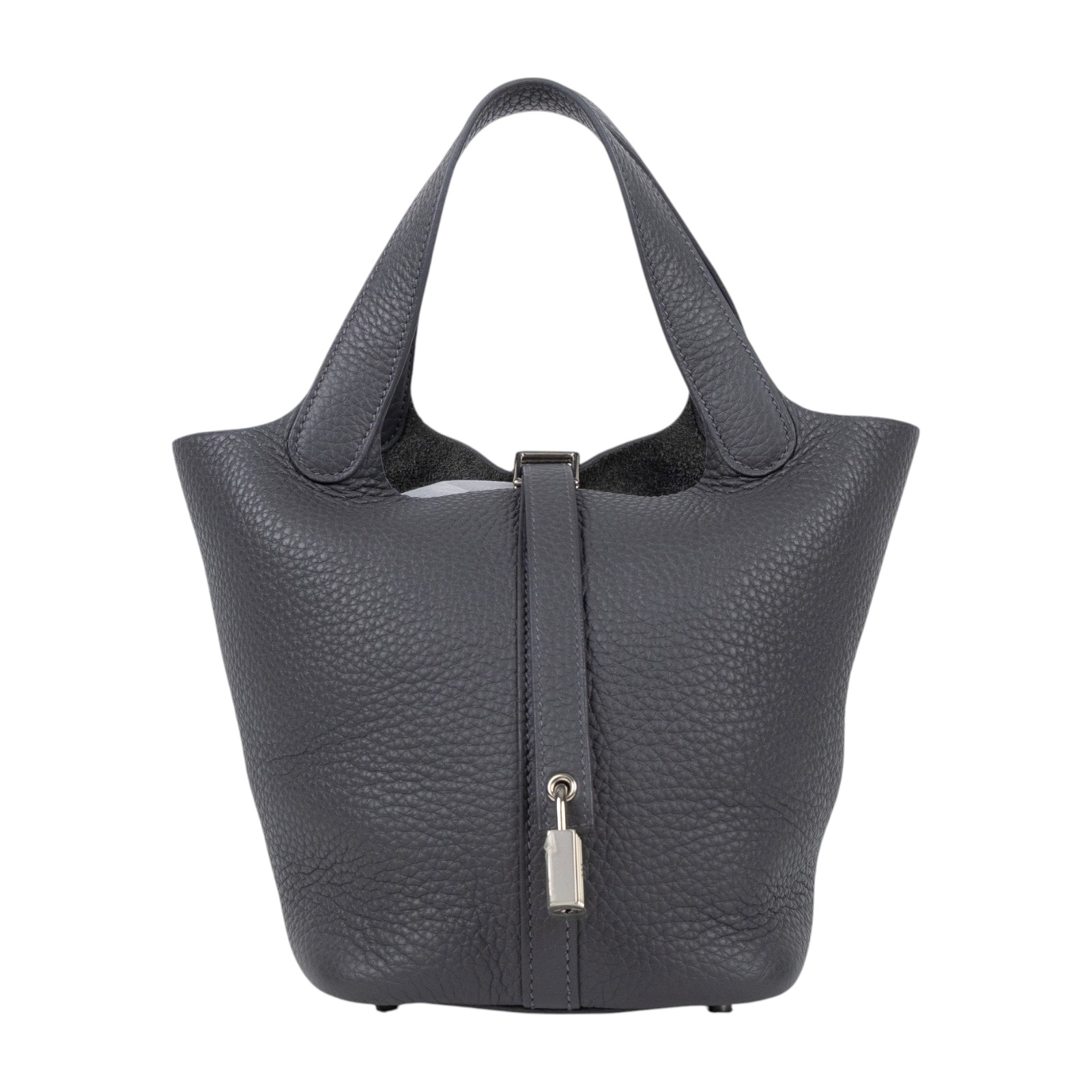 愛馬仕 Hermes Picotin Lock 18 菜籃子包 銀色五金 石板灰色 H056289CK85 /W AC 010 AT  原廠盒子/防塵袋/購買證明正本/鎖組
