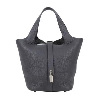 愛馬仕 Hermes Picotin Lock 18 菜籃子包 銀色五金 石板灰色 H056289CK85 /W AC 010 AT  原廠盒子/防塵袋/購買證明正本/鎖組