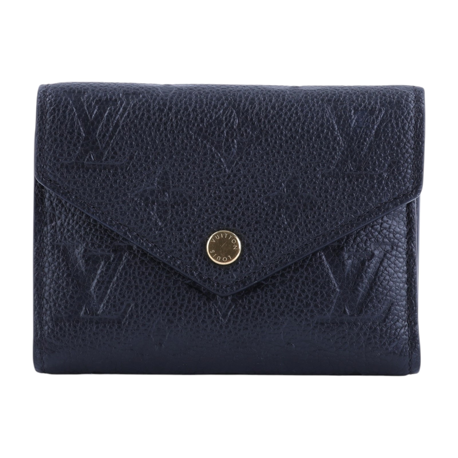 路易威登 LOUIS VUITTON Victorine 錢包 壓花牛皮 M64060 晶片款 黑原花壓紋VICTORINE三折短夾 原廠盒子/防塵袋