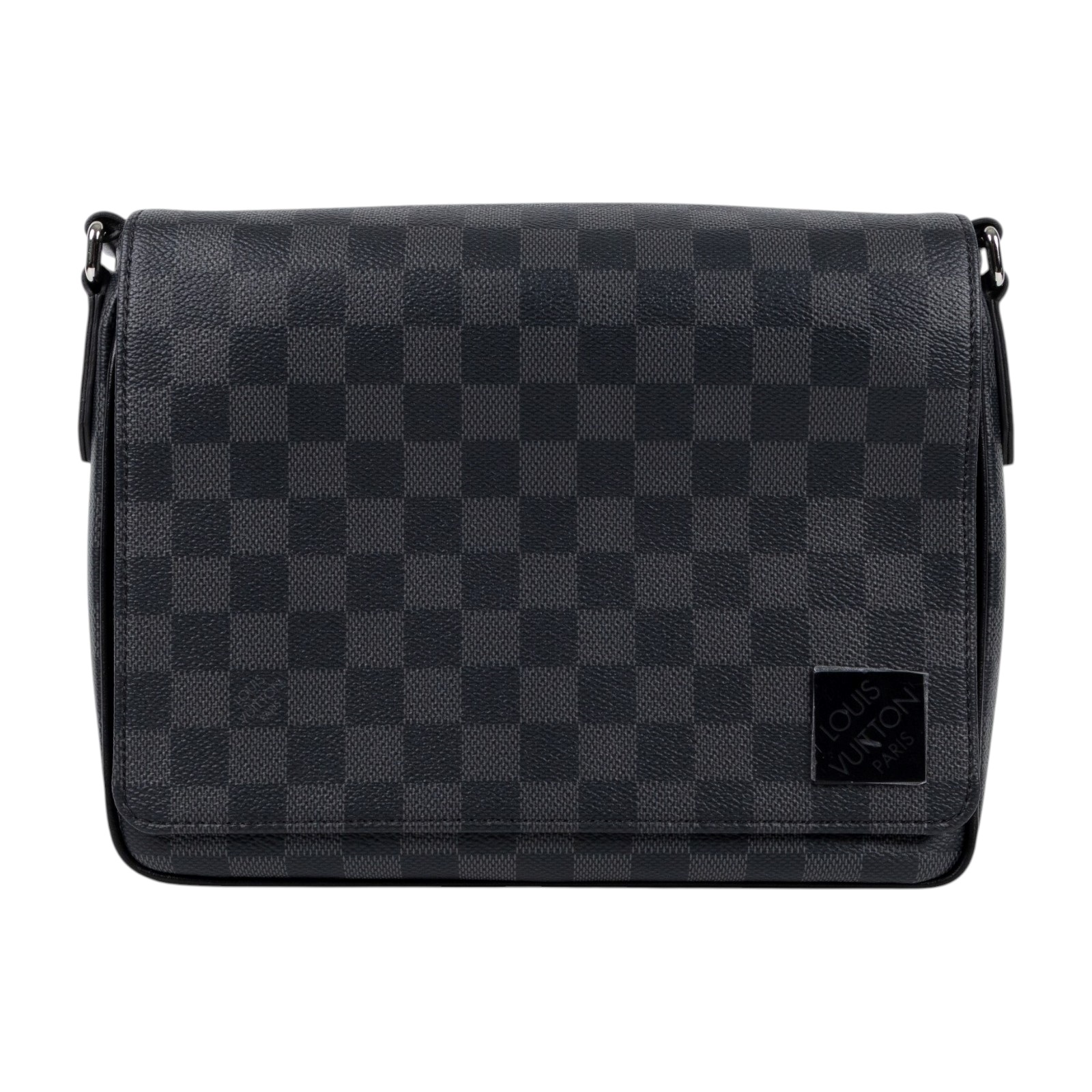 路易威登 LOUIS VUITTON District PM 斜背包 小號 N42710 晶片款 黑棋盤格District PM 原廠盒子/防塵袋/購買證明正本