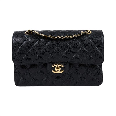 香奈兒 CHANEL CF 經典 小型 口蓋包 A01113 Y01864 31開黑金荔枝COCO23 原廠盒子/防塵袋/購買證明正本/保證卡