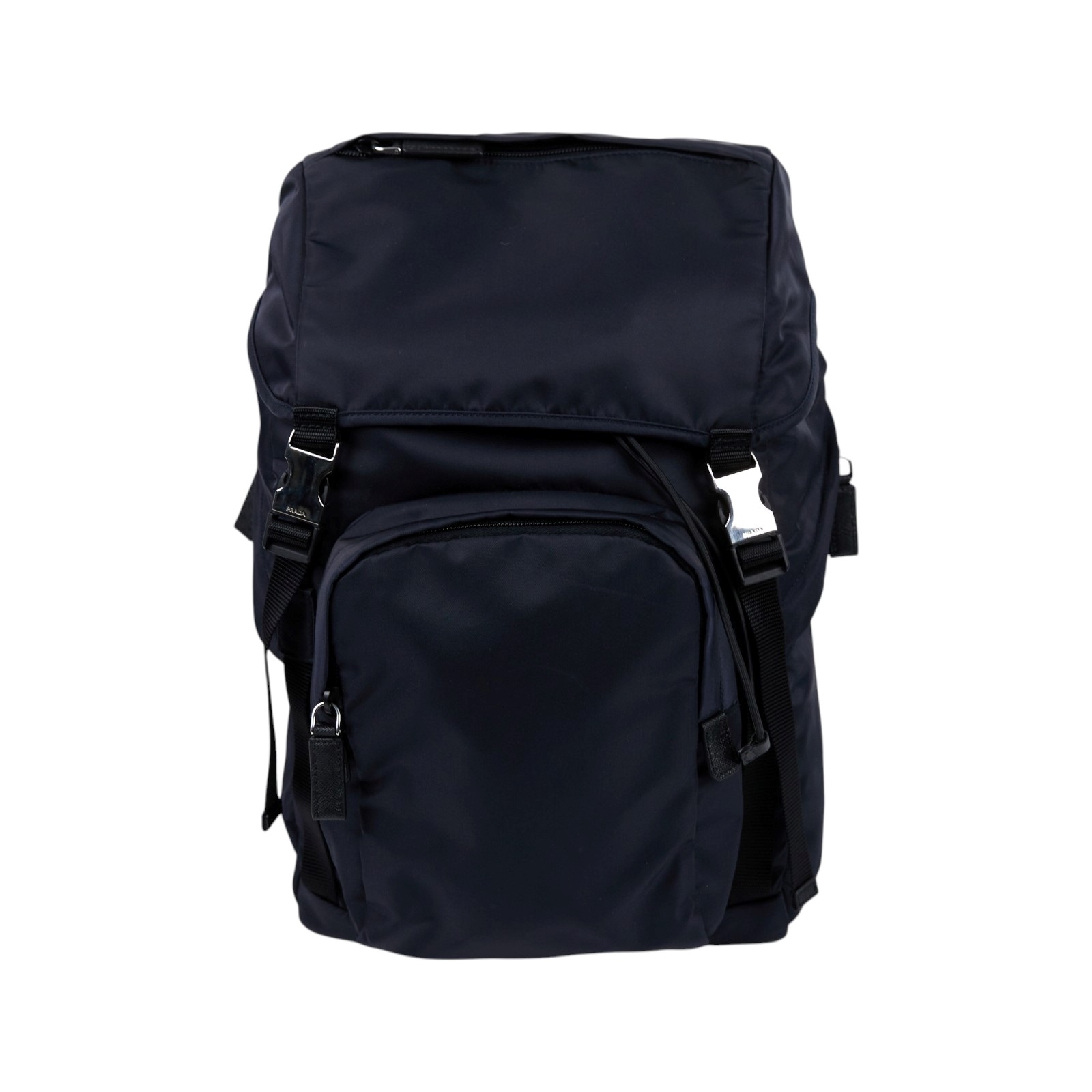 普拉達 PRADA Re-Nylon 皮革背囊 後背包 2VZ135_973 深藍尼龍後背包 保證卡/吊牌