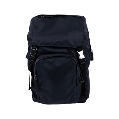 普拉達 PRADA Re-Nylon 皮革背囊 後背包 2VZ135_973 深藍尼龍後背包 保證卡/吊牌