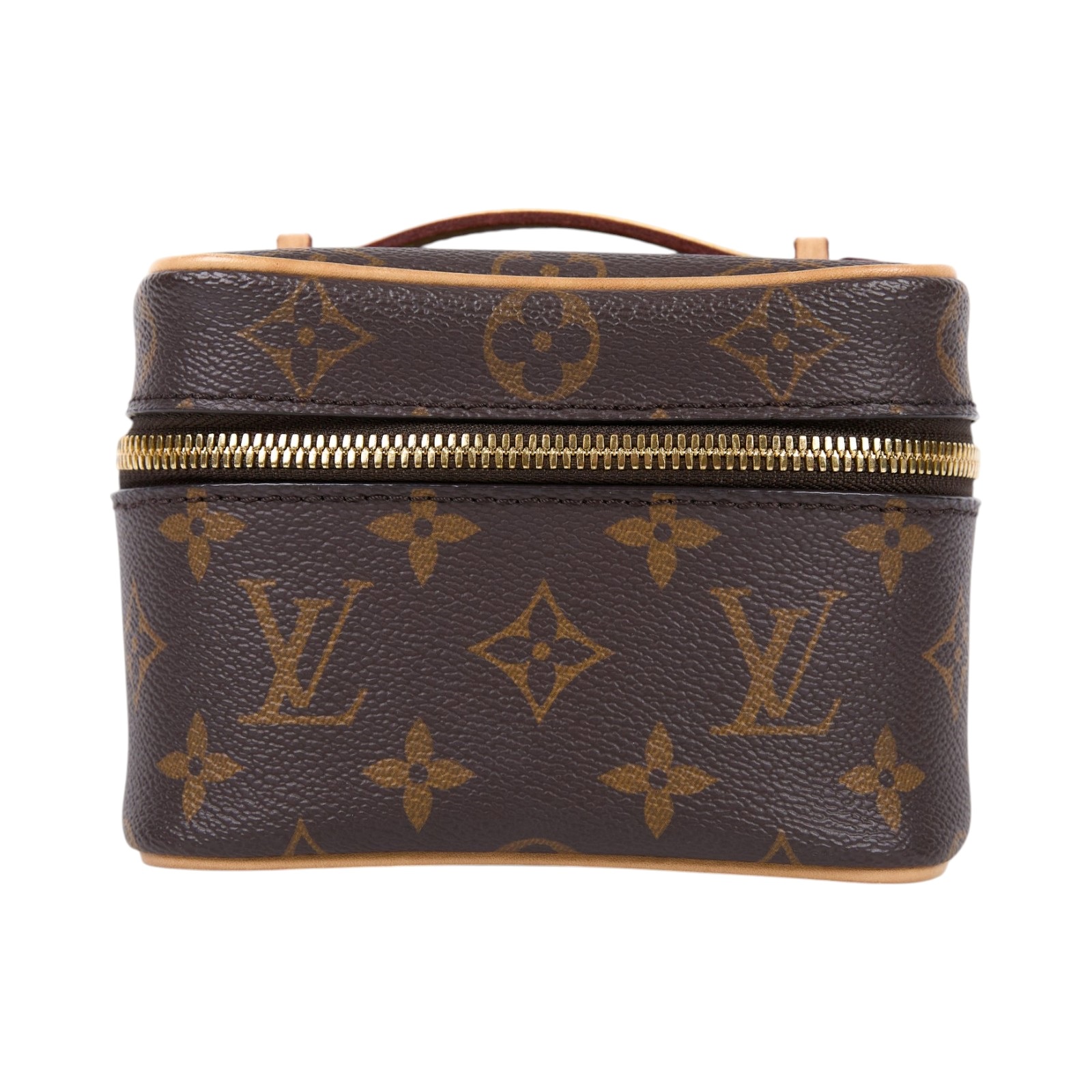 路易威登 LOUIS VUITTON Nice Nano 經典帆布 梳洗袋 化妝箱 M44936 晶片款 原花Nice Nano 防塵袋