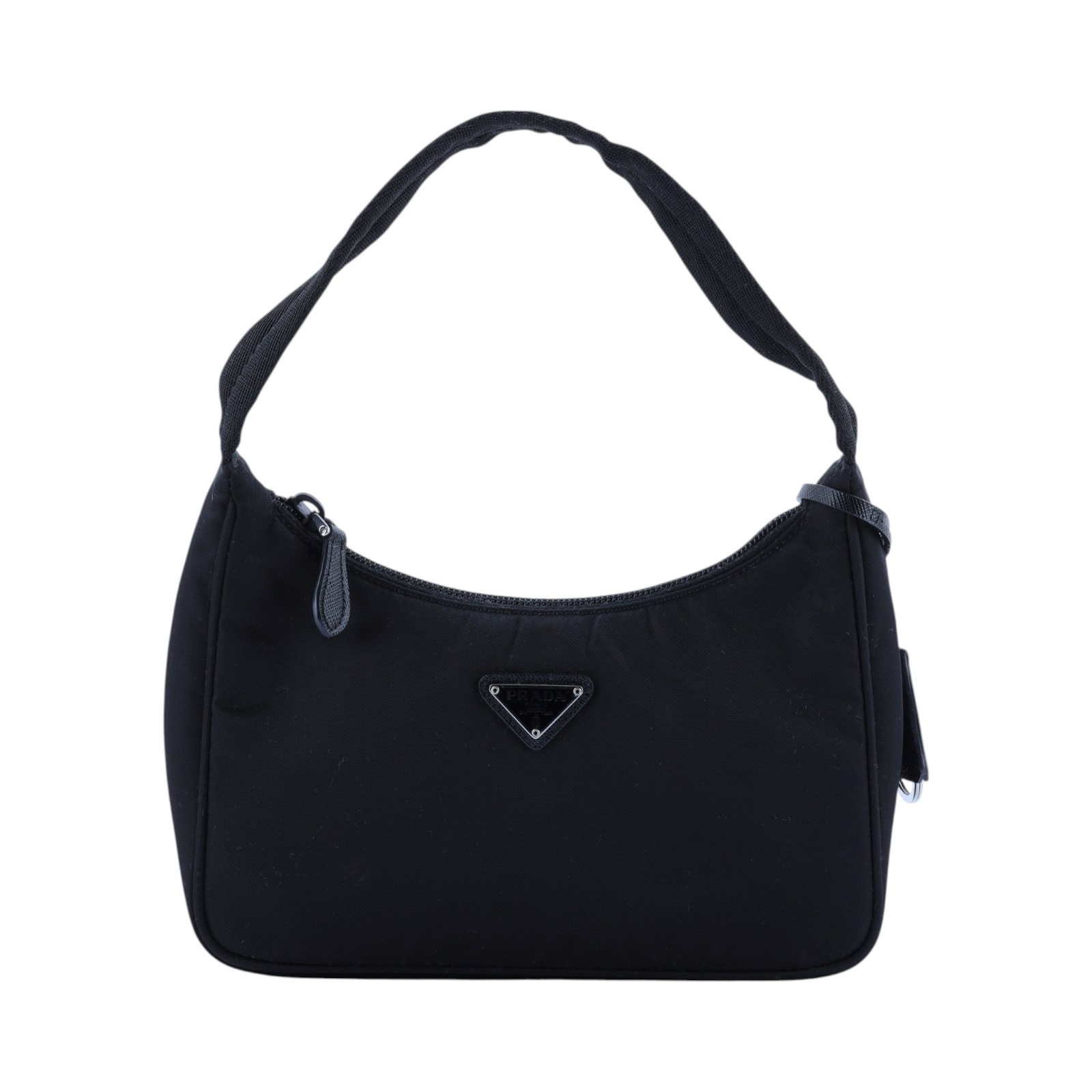 普拉達 PRADA Re-Edition 迷你 Hobo 包 1NE515_RDH0 黑尼龍HOBO腋下包 防塵袋/保證卡